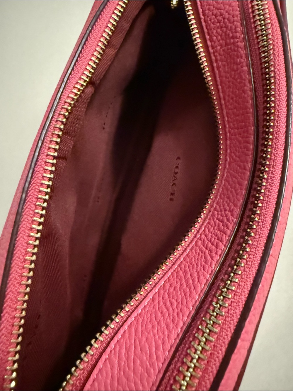 Coach Cassie Colorblock Camera Crossbody Bag in Pink, Cream & Burgundy - Picture 12 of 16
